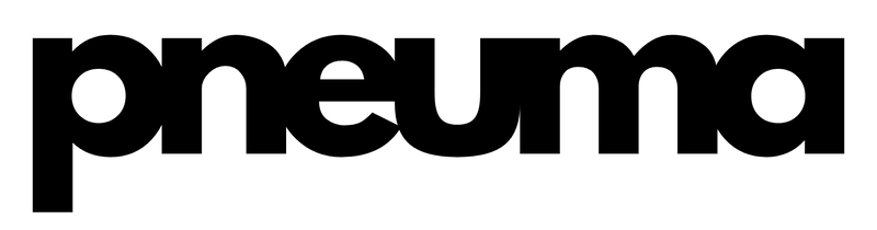 The word 'pneuma' appears in bold black lowercase letters centered on a plain white background.