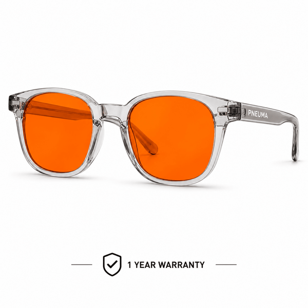 Blue Light Blocking Glasses — Orange & Red Lens - Nasal Tape - Pneuma