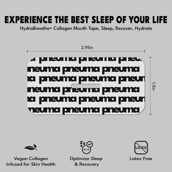 HydraBreathe+ Vegan Collagen Mouth Tape - Nasal Tape - Pneuma