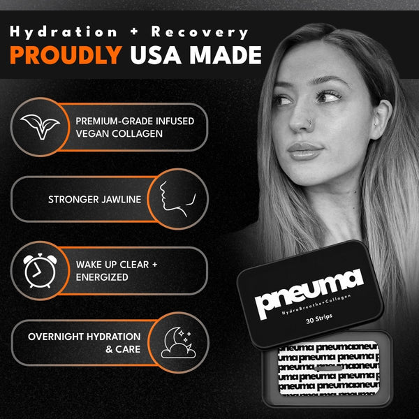 HydraBreathe+ Vegan Collagen Mouth Tape - Nasal Tape - Pneuma