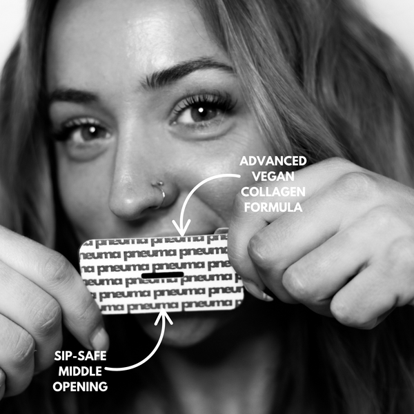 Advanced vegan collagen formula - sip safe middle opening  mouth tape
